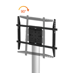 Soporte Universal de Aluminio para TV LCD, 600*400mm, Altura Ajustable, Base para TV de Piso, Negro + Plateado - Product Image 5