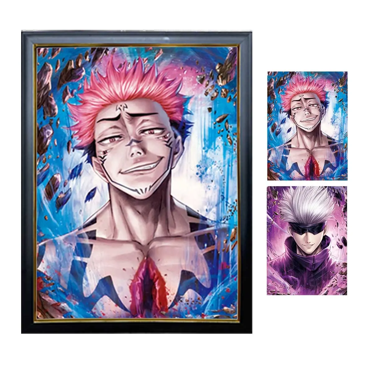 3D Poster Frame Flip Lenticular Anime 3D Queria Posters Movie Poster 3D Picture Frame Para Parede