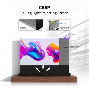 Nueva Pantalla de Proyección Wupro LeApex de 100 Pulgadas CBSP PET Cristal Lenticular CLR Motorizada con Elevación desde el Suelo LeApex EVO-CBSP-100 - Product Image 3