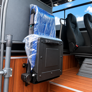 Siège rabattable mural en tissu durable, personnalisé, pour autocar de luxe et bus de tourisme, vente en gros - Product Image 4