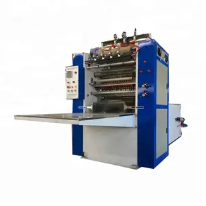 Automatic Paper facial box and plastic bags folding machine tissue packing machine with Edge Embossing