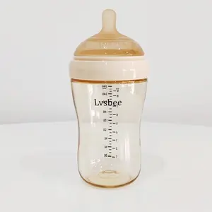 Botol minum memberi makan bayi, botol minum susu bayi anti-kolik kaliber lebar 280ml