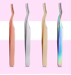 Pinzas de Acero Inoxidable Personalizadas para Extensión de Pestañas, Herramienta de Belleza Profesional de Precisión - Product Image 3