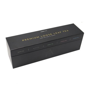 Caja Cuadrada de Cartón Biodegradable, Diseño Personalizado, Caja de Regalo de Lujo para Té Negro, Juego de Empaque para Té de Jazmín, Gran Venta - Product Image 1