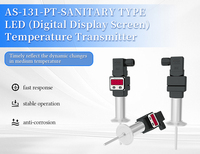 Termómetro y Controlador de Temperatura para Alimentos con Conexión Tri-Clamp de Liberación Rápida, Pantalla LED, Acero Inoxidable, IP68, USB, Resolución de 0.05°C