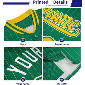 Maillot de baseball personnalisé à rayures unisexe pour adulte, avec nom et numéro personnalisés, design dégradé, vêtement de sport anti-humidité - Product Image 4