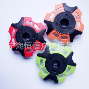 Support de neige pour bâtons de ski Hengheng en caoutchouc TPR antidérapant pour bâtons de ski alpins vert rouge orange - Product Image 1