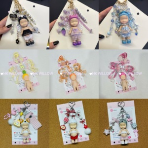 Porte-clés DIY, ensemble de vêtements pour déguisement, porte-clés tendance, breloques de téléphone, accessoires de sac DIY, produit en gros - Product Image 5