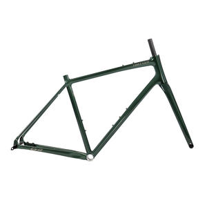 Cadre de vélo de <span class=keywords><strong>route</strong></span> en alliage d'aluminium Zhuite G2 avec fourche avant en fibre de carbone, compatible gravel et cross-country, style <span class=keywords><strong>axe</strong></span> <span class=keywords><strong>traversant</strong></span> - Product Image 1