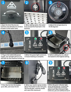 Đảng lễ hội sân khấu đám cưới Nimbus thấp nằm 6000W khô Băng sương mù khói máy - Product Image 3
