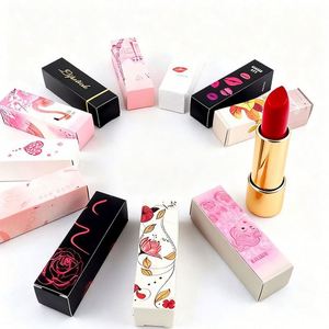 OEM Silver Stamped Lipstick White <b>Card</b> <b>Box</b> Premium Metallic Packaging <b>for</b> Lipstick Tubes and Beauty Products - Product Image 4
