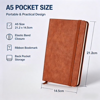 Carnet personnalisé en cuir, agenda A5, organiseur, journal, papeterie, reliure spirale, couverture rigide en PU, cadeau pour le bureau ou l'école