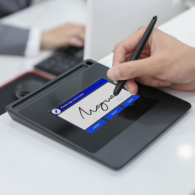 Huion Paperless Customizable 5 Inch Digital Sign Pad DS510 Writing Signature Pad With Pen