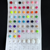 Macaron 3cm pompon boules de fourrure haute qualité 1000 pièces/sac 30mm bricolage doux pompons artisanat mariage décor colle sur tissu accessoires