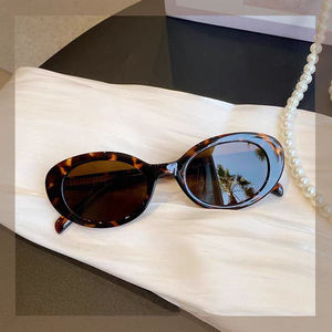 Vintage Oval Small <b>Frame</b> Sun Glasses Fashion Custom High Quality <b>Frame</b> Y2K Outdoor Luxury Women Sunglasses Luxury Glasses - Product Image 5