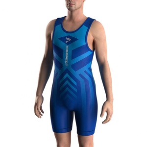 Vente en gros OEM ODM de maillots de lutte pour hommes, grande taille, professionnels, design ajusté - Product Image 5