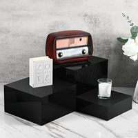 Rehausseurs de buffet en acrylique, boîtes en acrylique pour l'affichage, présentoirs en cube, présentoirs en acrylique carrés, base de présentation en cube