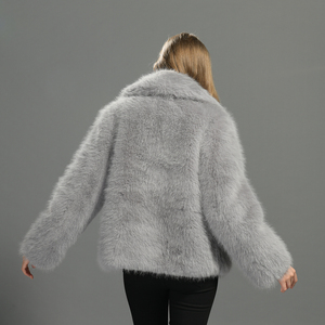 <span class=keywords><strong>Cappotto</strong></span> in Finta <span class=keywords><strong>Pelliccia</strong></span> <span class=keywords><strong>di</strong></span> <span class=keywords><strong>Visone</strong></span> Spesso e Caldo, Morbido ed Elegante, con Cintura, per Donna, Vendita all'Ingrosso - Product Image 4