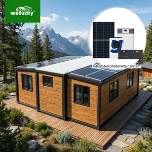Unité de logement modulaire préfabriquée à énergie solaire avec salle de bain <span class=keywords><strong>pour</strong></span> <span class=keywords><strong>maison</strong></span> conteneur hors réseau, <span class=keywords><strong>maison</strong></span> conteneur pliable et extensible - Product Image 3