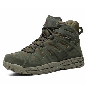 รองเท้าบูทผู้ชาย DFA0107 AK รุ่น Tactical สีกากี หนังกลับ ระบายอากาศได้ดี เหมาะสำหรับกิจกรรมกลางแจ้ง รองเท้าเดินป่าหุ้มข้อสูง ใช้ได้ทุกฤดู - Product Image 2