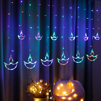 YN vente directe d'usine 110V/220V LED guirlandes lumineuses rideau mural pour noël indien fée Divas Diya musulman Eid jardin indien
