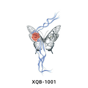 2025 nuovo colore impermeabile farfalla <span class=keywords><strong>fiori</strong></span> temporaneo tatuaggio adesivo all'ingrosso braccio/petto tatuaggio decalcomania per l'applicazione del corpo - Product Image 5