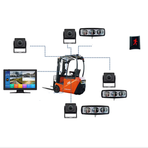 New 4CH xe tải DVR màn hình cảm ứng đảo ngược Side máy ảnh BSD Màn hình ai Quad chia lớn màn hình 4K Dash Cam hệ thống báo động xe hộp đen - Product Image 4