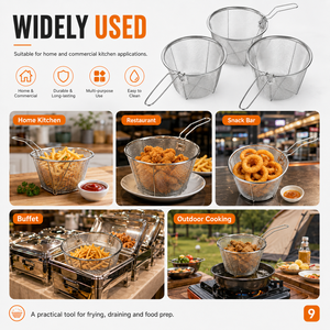 Panier à paner en acier inoxydable de qualité supérieure pour un enrobage facile du <span class=keywords><strong>poulet</strong></span>, du poisson et de la viande dans les cuisines commerciales et domestiques - Product Image 6