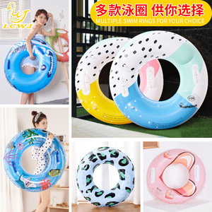 Camabest Inflatable Swim <b>Ring</b> 70cm Double Airbag Adult Floating Tube For Pool Beach Water Park Unisex PVC Float - Product Image 4