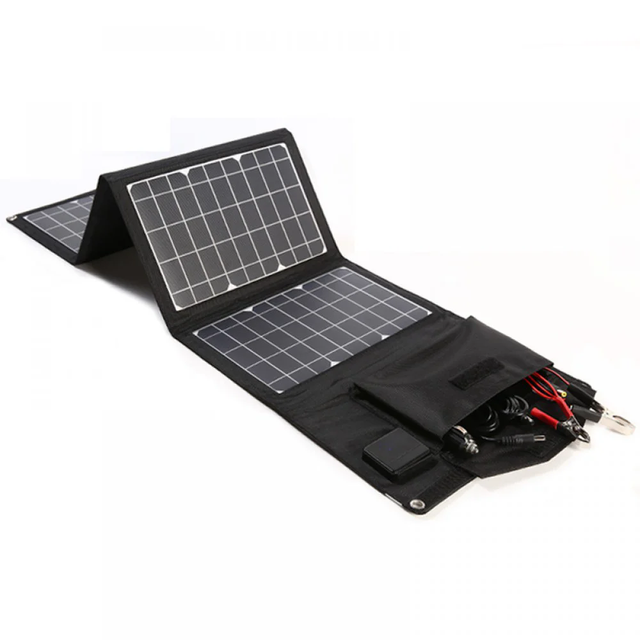 High Efficiency Sunpower Portable Foldable Solar Phone Charger Solar Panel for Mobile Outdoor Camping Hiking 28W 30W Watts 5V 3A