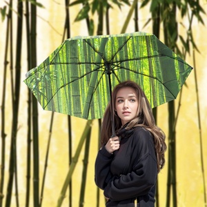 ร่มพับอัตโนมัติโครงเหล็กขนาดกะทัดรัดพร้อมโลโก้สั่งทำขายส่ง สำหรับการเดินทางและของขวัญส่งเสริมการขายทางธุรกิจ - Product Image 3