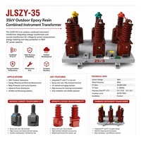 Transformateur combiné d'instrumentation de comptage pour sous-station 35kV JLSZY-35 100/5A 35000/100V classe 0.2S