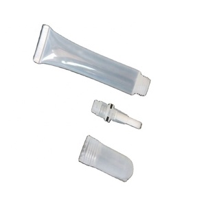 10ml PP Plastic New Lip <b>Gloss</b> Tubes Lip Oil Container Wholesale Empty Soft Squeeze Tube White <b>clear</b> Lip Balm Tube - Product Image 3