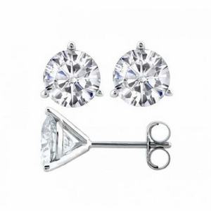 Vivo नई शैली जिया प्रमाणन 0.3-2ct d d h f vv प्राकृतिक वास्तविक हीरे के गोल कटे हुए हीरे की बालियां - Product Image 4