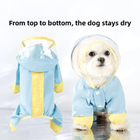 Imperméable réfléchissant pour chien avec trou pour laisse, poncho tactique intégral contrastant pour chiot, vêtements pour chien
