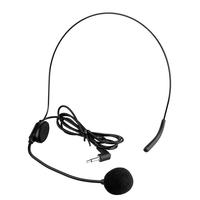 Mini micro à condensateur de microphone de casque pour haut-parleur d'amplificateur de voix système de guide touristique professionnel