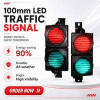 Feu de signalisation LED industriel rouge-vert 100mm 200mm, solution de signalisation Stop-Go pour quais de chargement, destinée aux intégrateurs de systèmes de stationnement