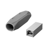 Acoplador RJ45 blindado Starlink Gen 3 Cat 5e FTP de cobre puro con aislamiento de PVC, impermeable e interconectable frontal a trasero