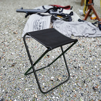 Tabouret pliant portable d'extérieur en métal Oxford Design pour camping, pêche, chaise de voyage