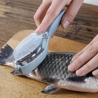 Brosse à écailles de poisson, grattoir à peau de poisson, brosse de nettoyage facile, outil de cuisine domestique pour l'élimination des écailles de poisson