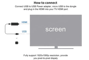 Doonjiey Anycast M9 Cộng Với Không Dây <span class=keywords><strong>Wifi</strong></span> Hiển Thị <span class=keywords><strong>HDTV</strong></span> Dongle Receiver Dual Core 1080P HD TV Stick <span class=keywords><strong>HDTV</strong></span> Bộ Chuyển Đổi - Product Image 6