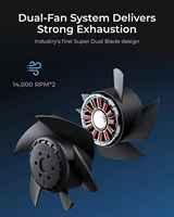 Ventilador en línea de alto rendimiento XTool SafetyPro IF2 Dual-fan