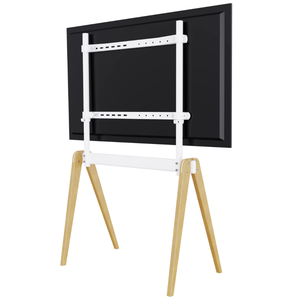 <strong>Easel</strong> Style Steel Wood Floor <strong>TV</strong> Mount <strong>Stand</strong> for LCD Flat Panel Monitor 75" Max Studio Exhibition Display Support Rack - Product Image 3