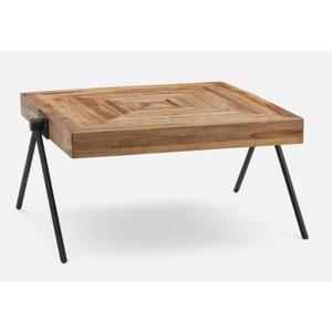 New Rectangular Wooden <b>Coffee</b> <b>Table</b> with Metal <b>Legs</b> Handmade Minimalist Design Living Room Furniture - Product Image 1