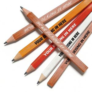 Customized Promo Gift Wholesale Sales Woodworking Logo Colors Tile Flat Carpenter Pencil High Hardness <b>Lead</b> Hb - Product Image 1