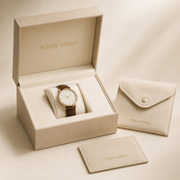 Boîte d'emballage pour montres en papier personnalisée avec logo imprimé, boîte cadeau en carton pour les vendeurs en ligne