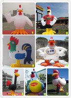 Divertida Mascota Inflable de Pollo con Cuello Largo para Fiestas y Eventos de Carnaval