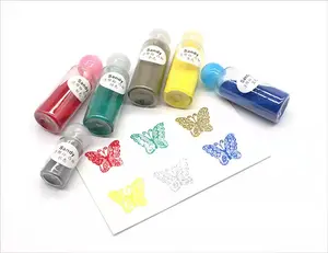 best quality for stamp 10ml/20ml/30ml Embossed powder convex powder paper art supplies embossed word powder