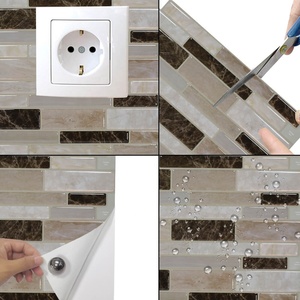 Peel And Stick decorativo autoadesivo intelligente 3D vinile piastrelle mosaico <span class=keywords><strong>pietra</strong></span> adesivo da <span class=keywords><strong>parete</strong></span> per cucina Backsplash - Product Image 2