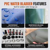 20000l 10000 30000 Liter 1000d PVC-beschichteter Großer Faltbarer Industrieller Wasserspeicher-Blasentank Flexibler Wassertank